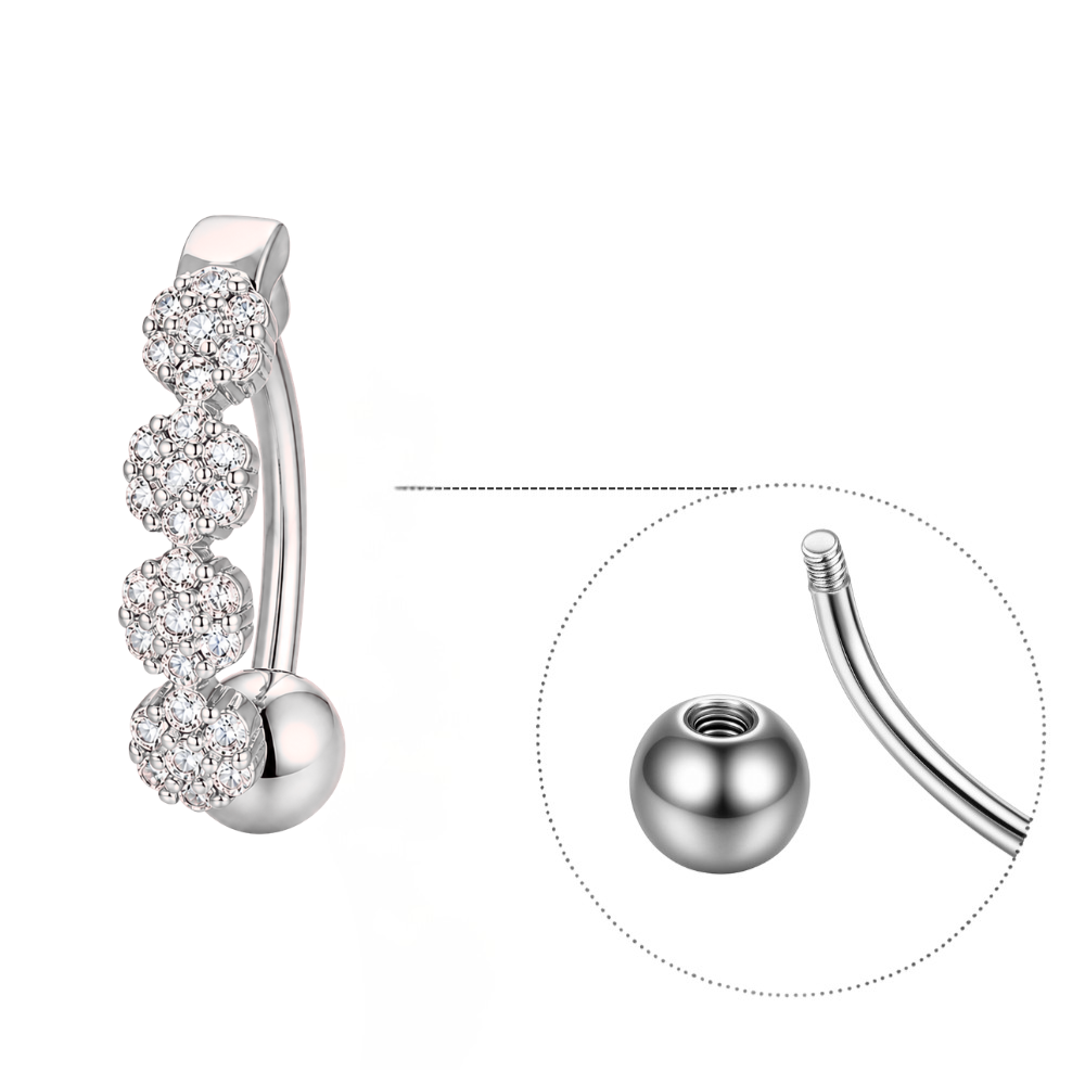 Inverted Bar Navel Piercing • Titanium