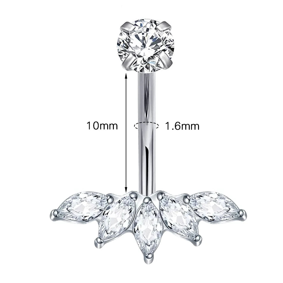 Elegant Design Titanium Navel Piercing