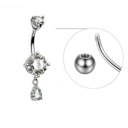 Elegant Titanium Belly Button Piercing
