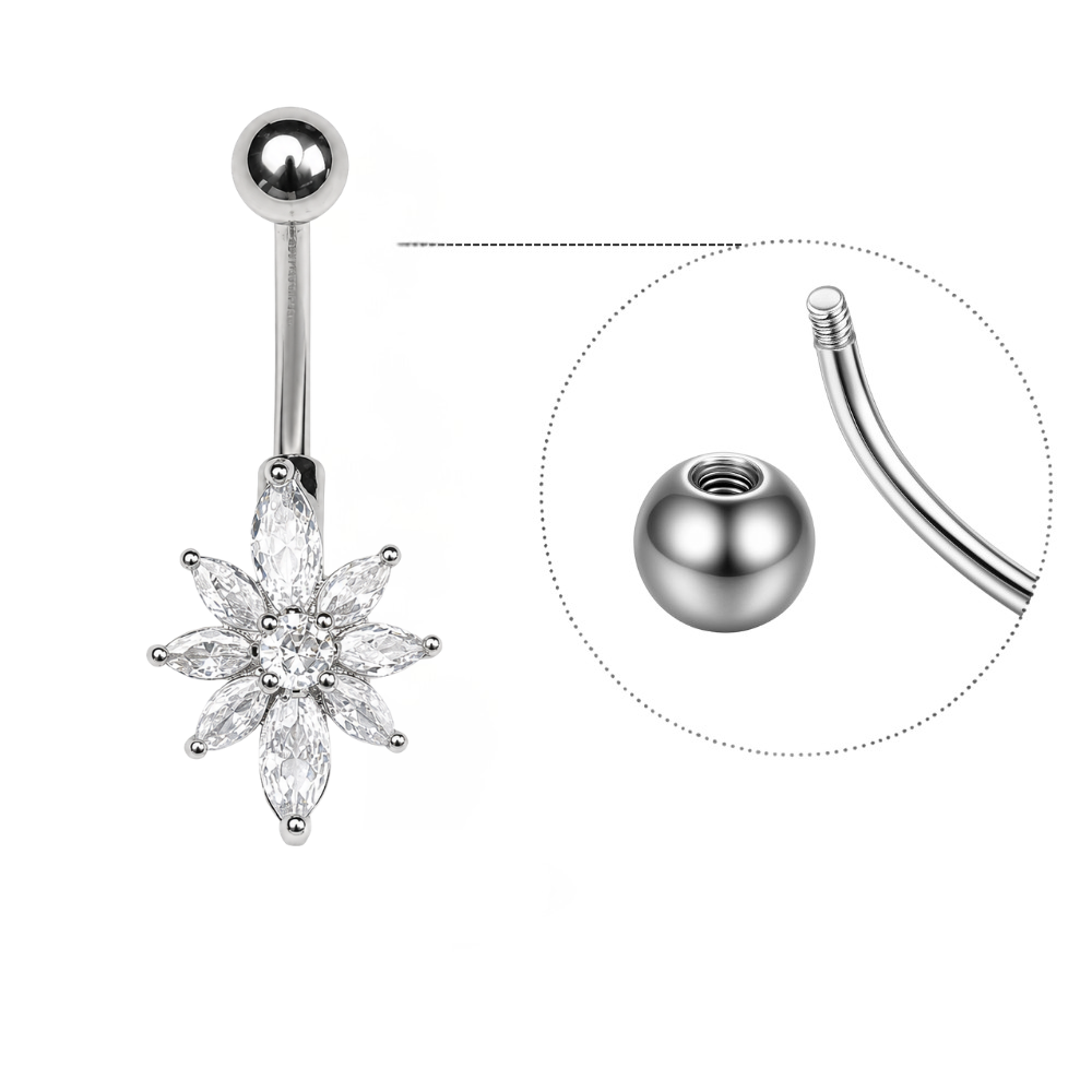 Star Titanium Belly Button Piercing