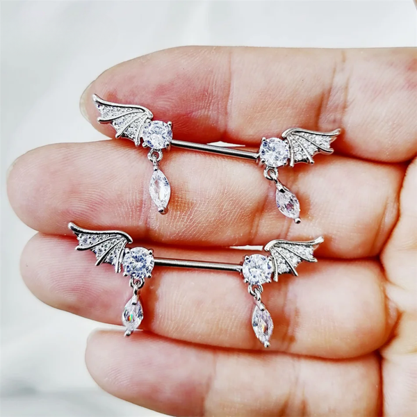 Dangle Nipple Piercing • Titanium • 2 PCS