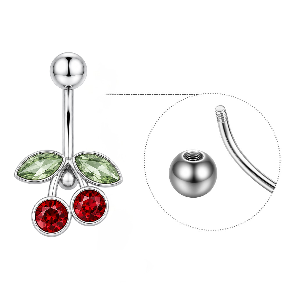 Cherry Navel Piercing • Titanium