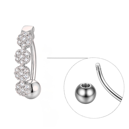 Inverted Bar Navel Piercing • Titanium
