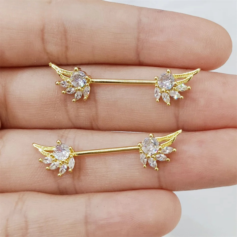 Angel Nipple Piercing • Titanium • 2 PCS