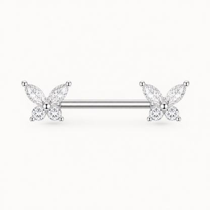 Butterfly Nipple Piercing • Titanium • 2 PCS