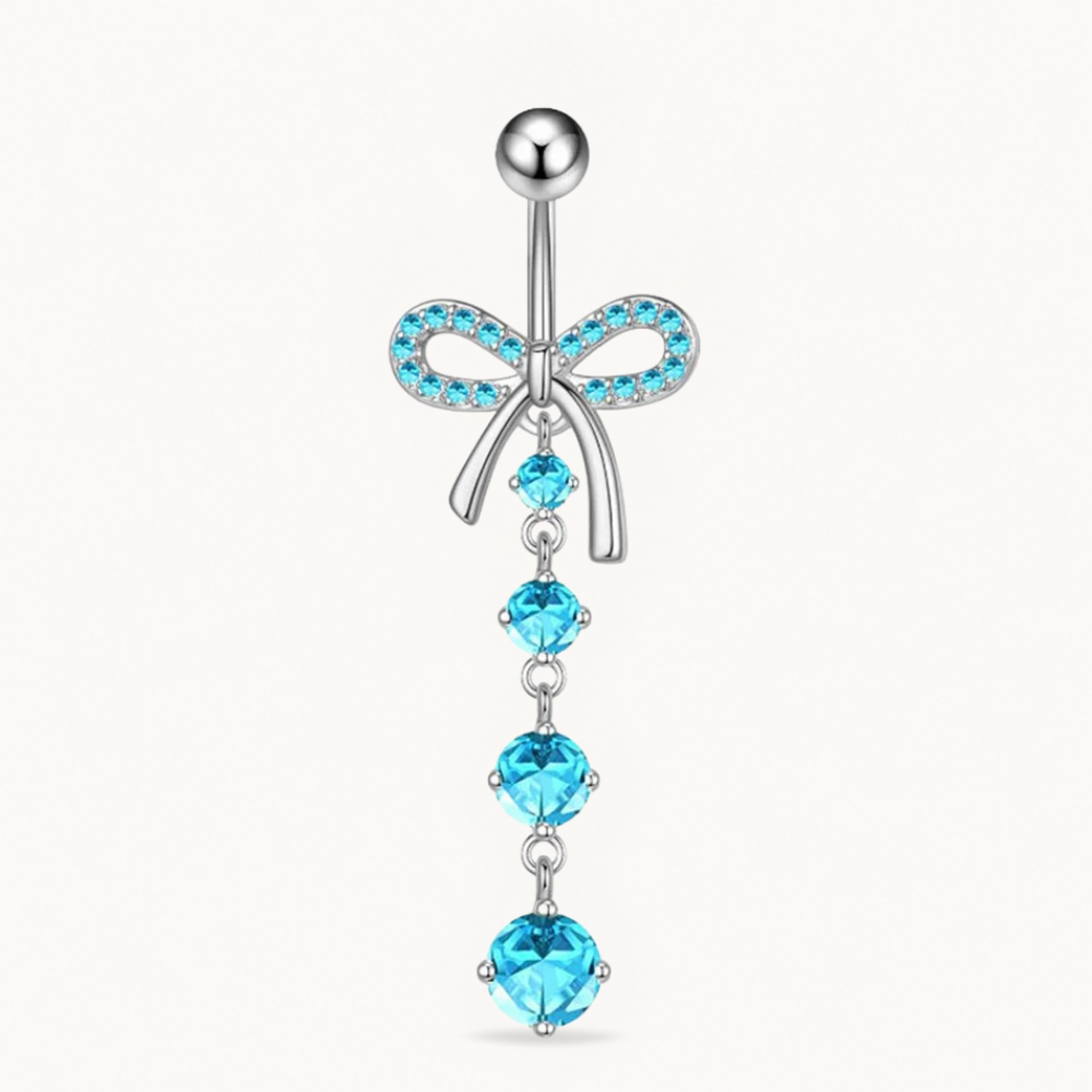Bow Titanium Belly Button Piercing