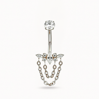 Titanium Navel Piercing • Chain Design