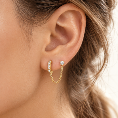 Cascade Earring chain • Stainless Steel