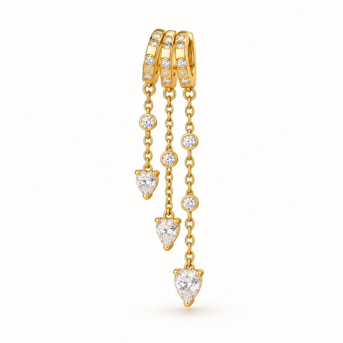 Rain of Sparkle Ohrringe • 14K vergoldet