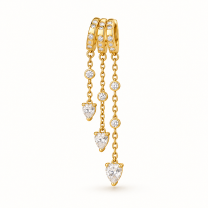 Rain of Sparkle Ohrringe • 14K vergoldet