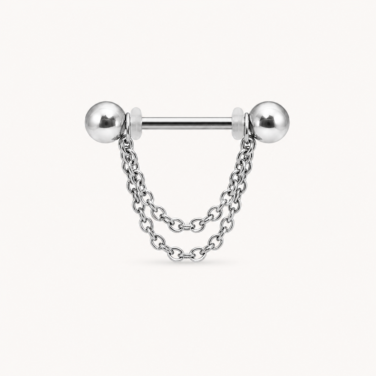 Chain Nipple Piercing • Titanium • 2 PCS