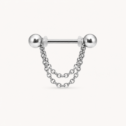 Chain Nipple Piercing • Titanium • 2 PCS