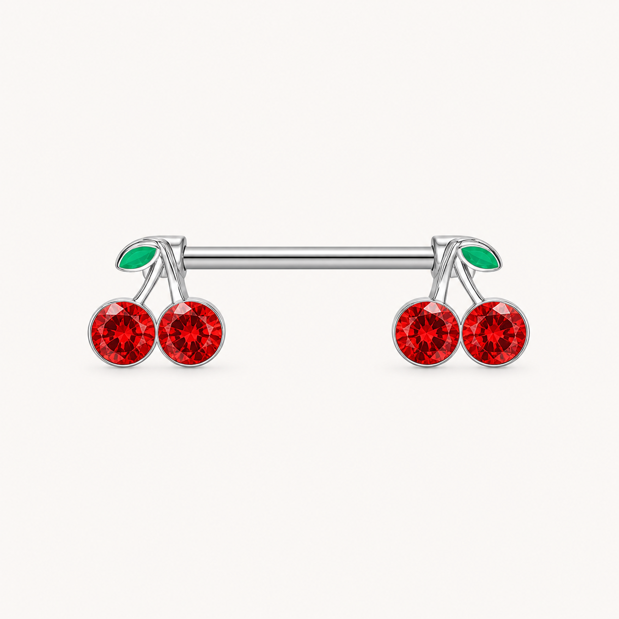 Cherry Nipple Piercing • Titanium • 2 PCS