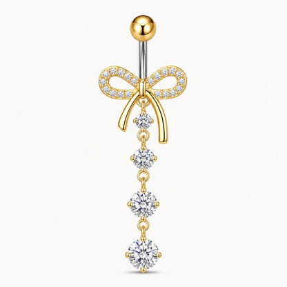 Bow Titanium Belly Button Piercing