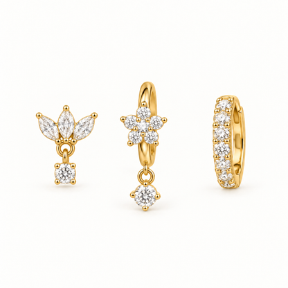 Signature Sparkle Ear Stack – Titanium