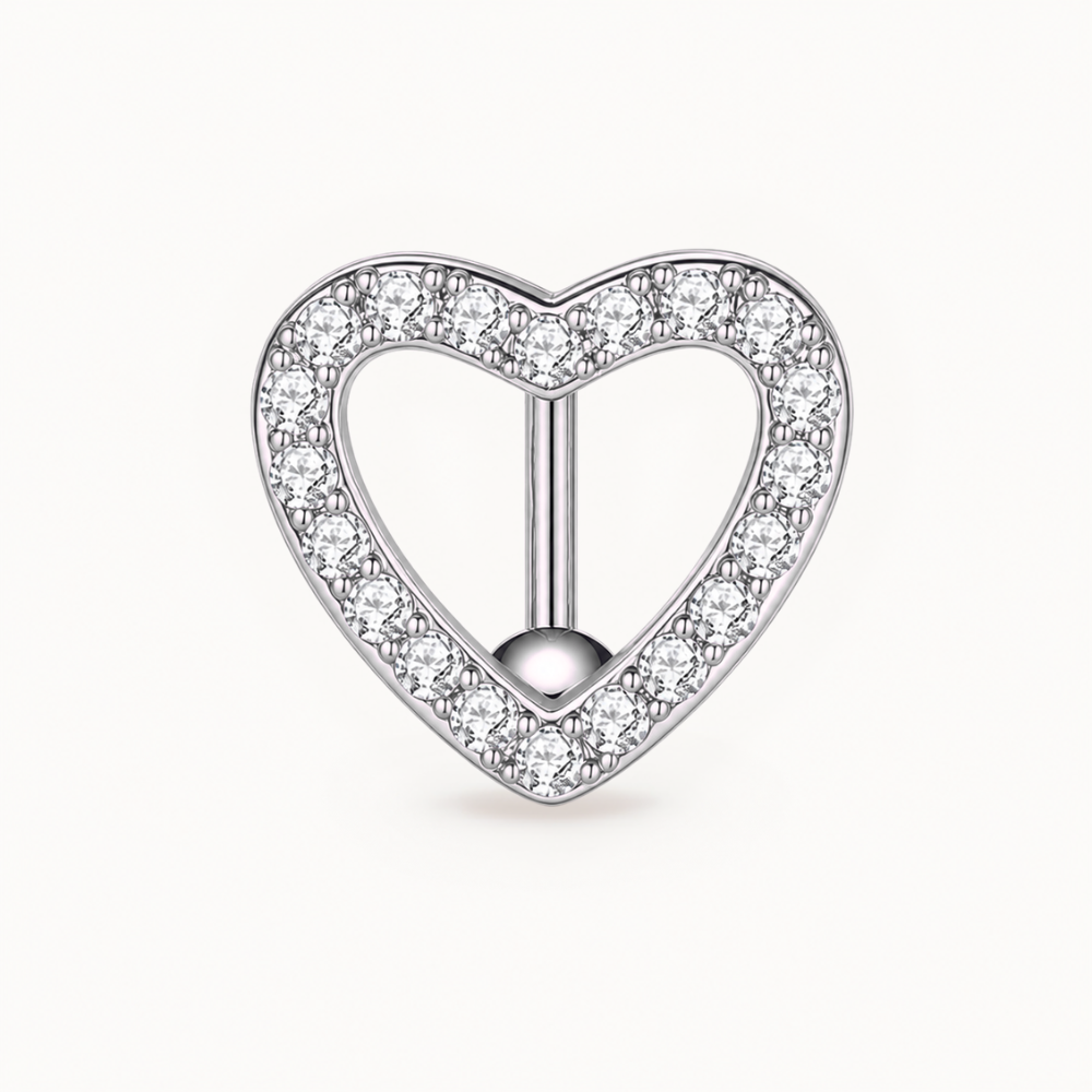 Inverted Heart Navel Piercing • Titanium