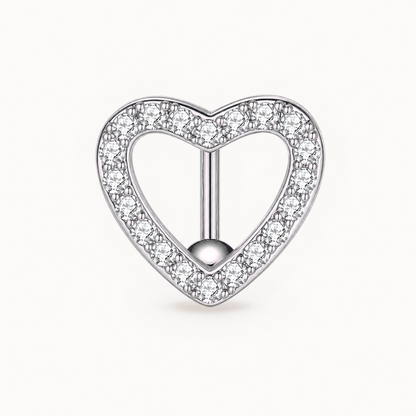 Inverted Heart Navel Piercing • Titanium