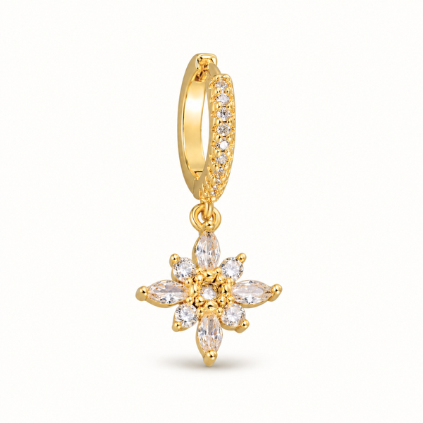 Sparkling Flower Earring • Stainless Steel