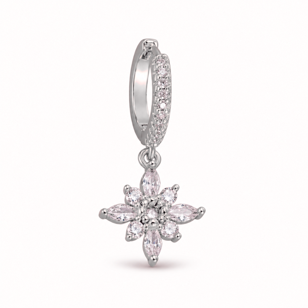 Sparkling Flower Earring • Stainless Steel