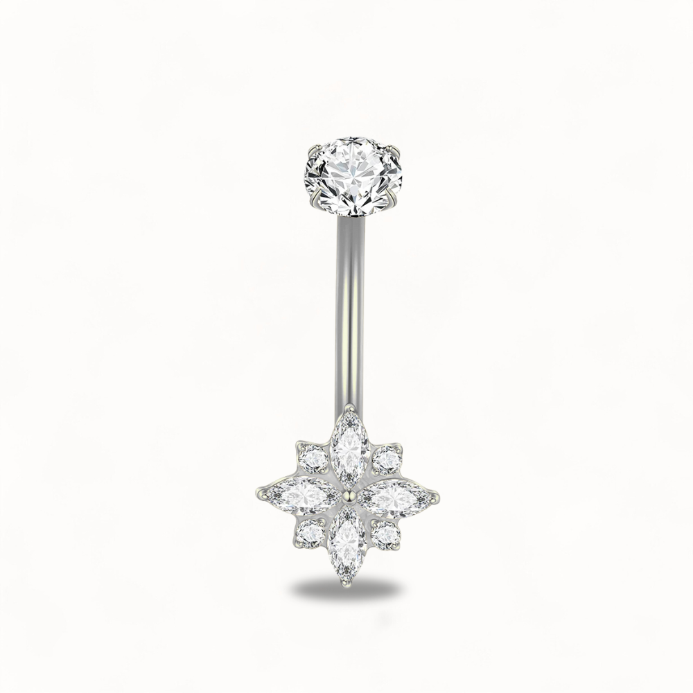 Minimalist Look Titanium Navel Piercing