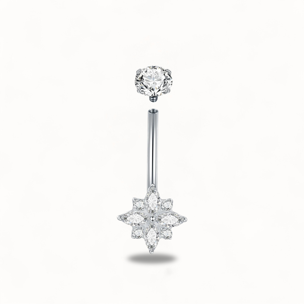 Minimalist Look Titanium Navel Piercing