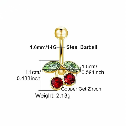 Cherry Navel Piercing • Titanium