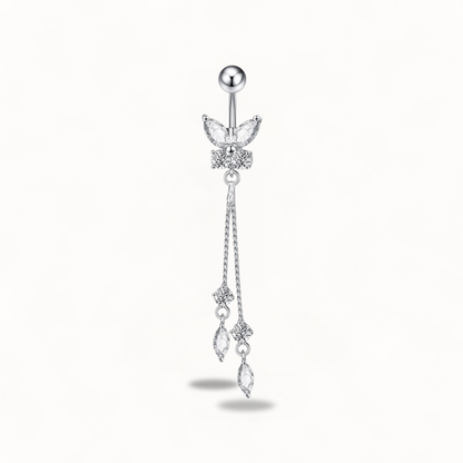 Butterfly Belly Button Jewelry  Dangle Chain