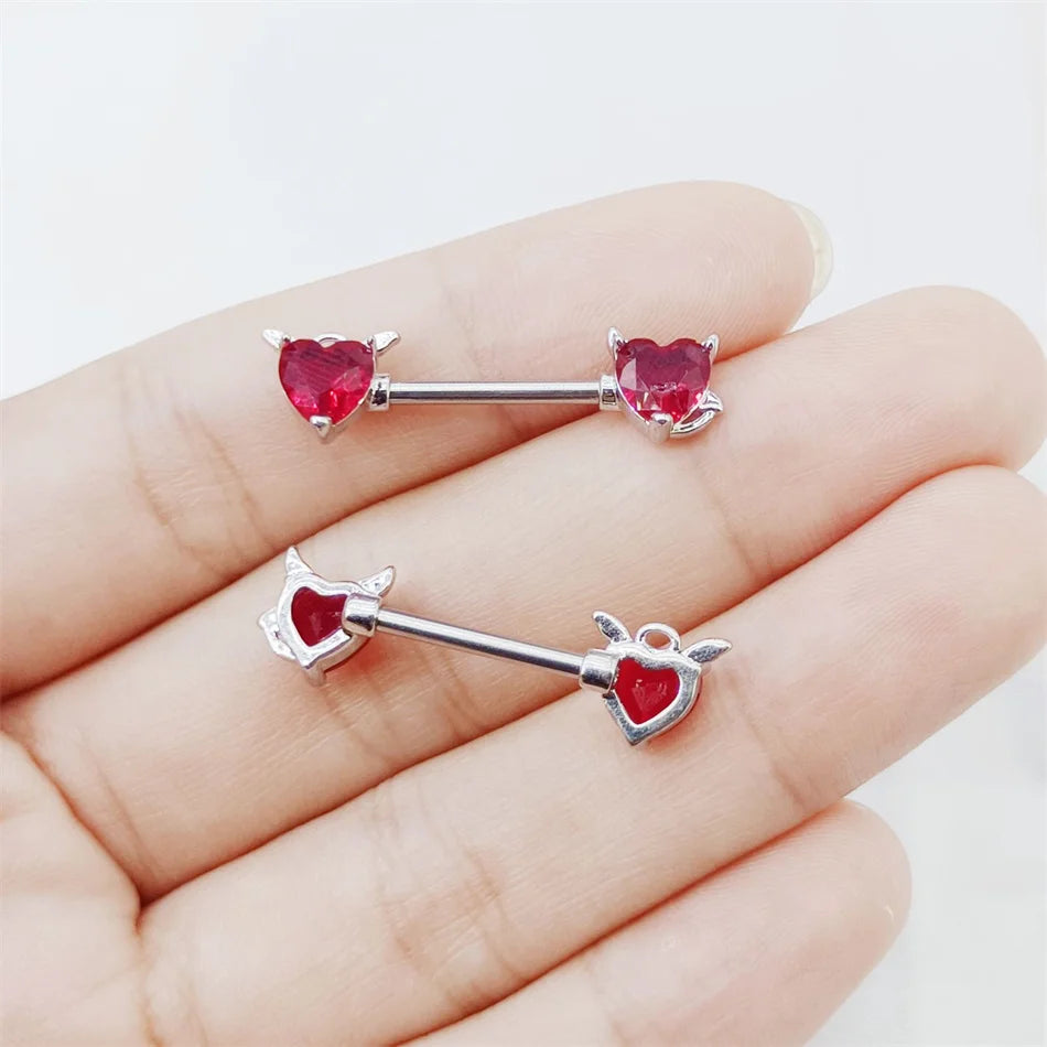 Demon Nipple Piercing • Titanium • 2 PCS