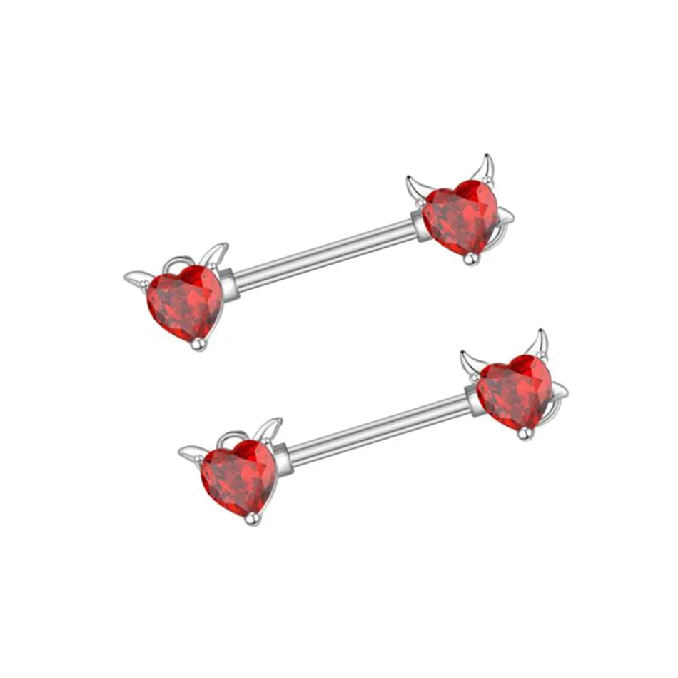 Demon Nipple Piercing • Titanium • 2 PCS