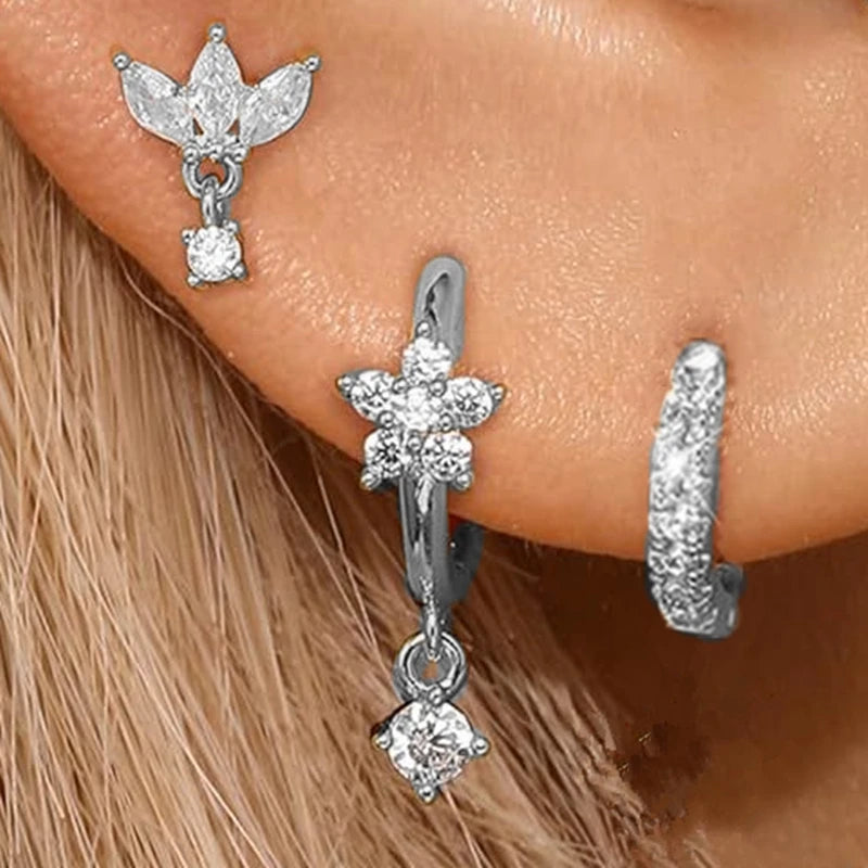 Signature Sparkle Ear Stack – Titanium