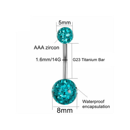 Sparkling Navel Piercing • Titanium