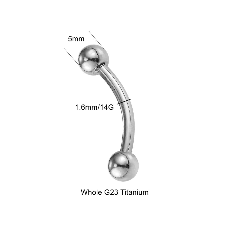 Titanium Barbell Belly Button Piercing