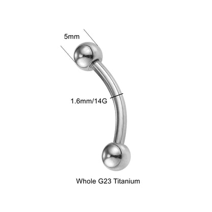Titanium Barbell Belly Button Piercing
