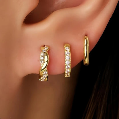 Essential Hoop Earring Set – Titanium