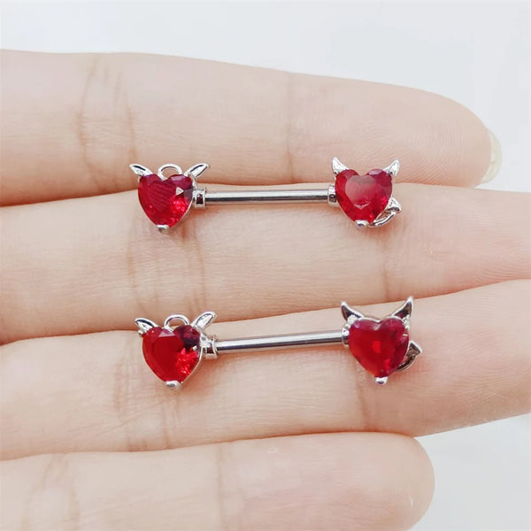 Demon Nipple Piercing • Titanium • 2 PCS