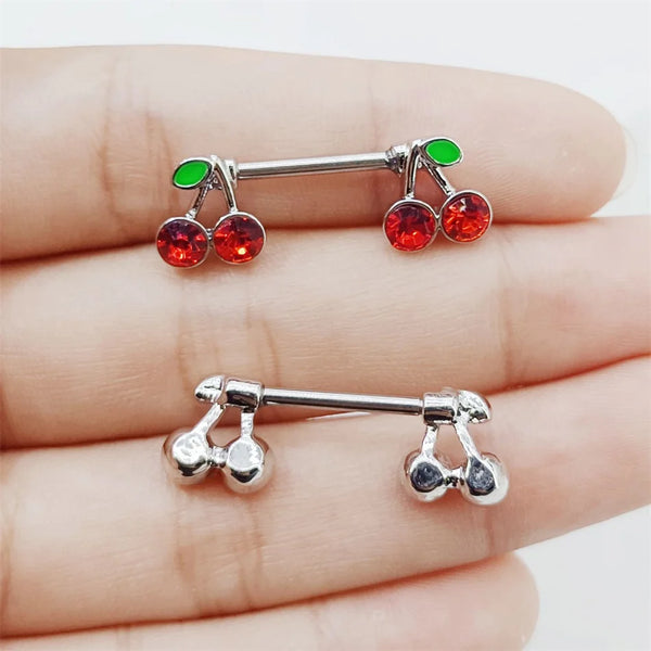 Cherry Nipple Piercing • Titanium • 2 PCS