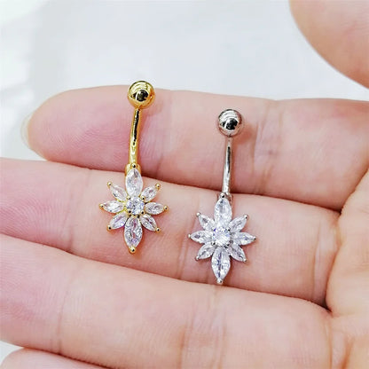 Star Titanium Belly Button Piercing