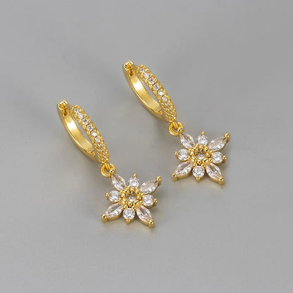 Sparkling Flower Earring • Stainless Steel