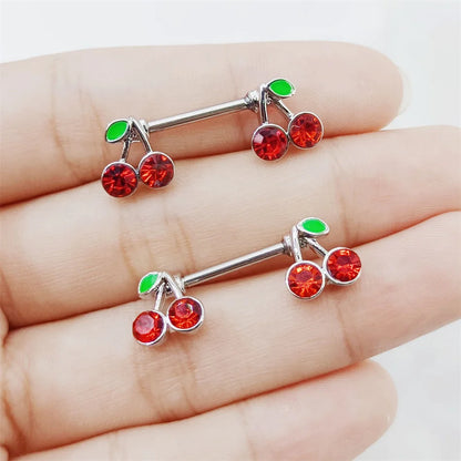 Cherry Nipple Piercing • Titanium • 2 PCS
