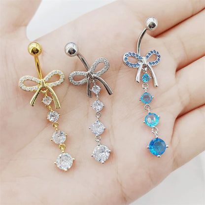 Bow Titanium Belly Button Piercing