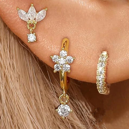 Signature Sparkle Ear Stack – Titanium