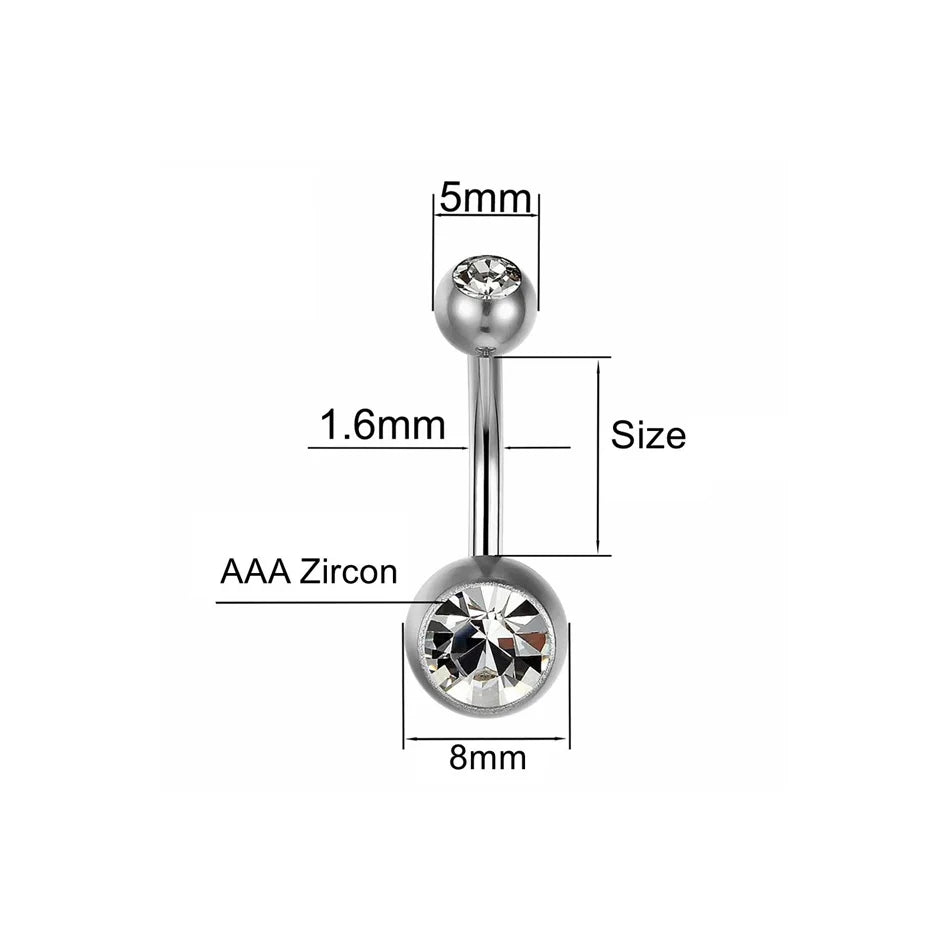 Titanium Navel Piercing