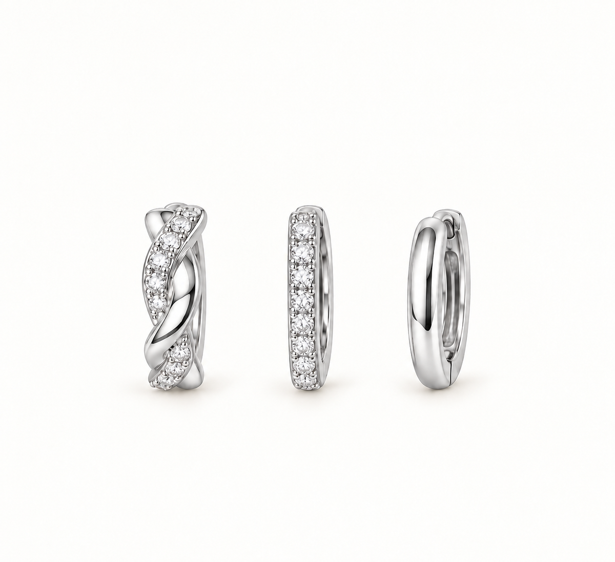 Essential Hoop Earring Set – Titanium
