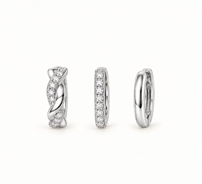 Essential Hoop Earring Set – Titanium