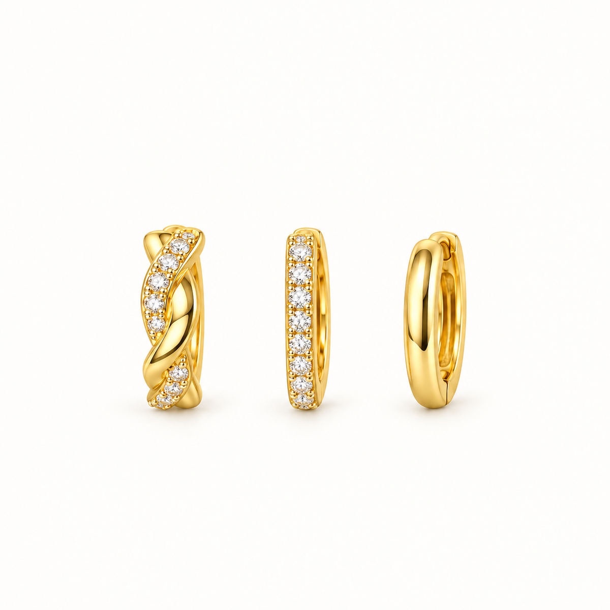 Essential Hoop Earring Set – Titanium