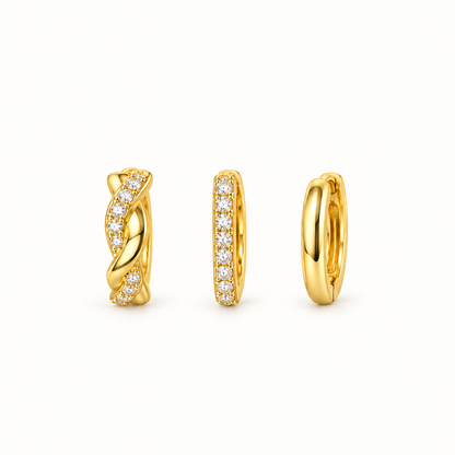 Essential Hoop Earring Set – Titanium