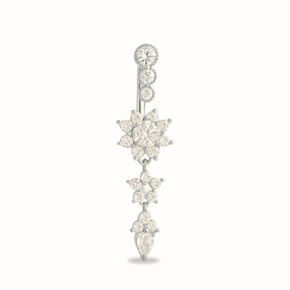 Flower Navel Piercing • Titanium