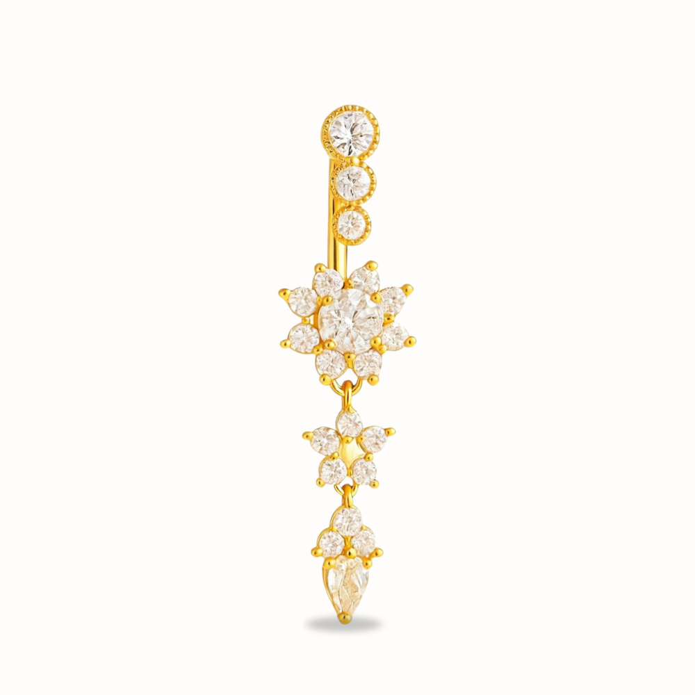 Flower Navel Piercing • Titanium